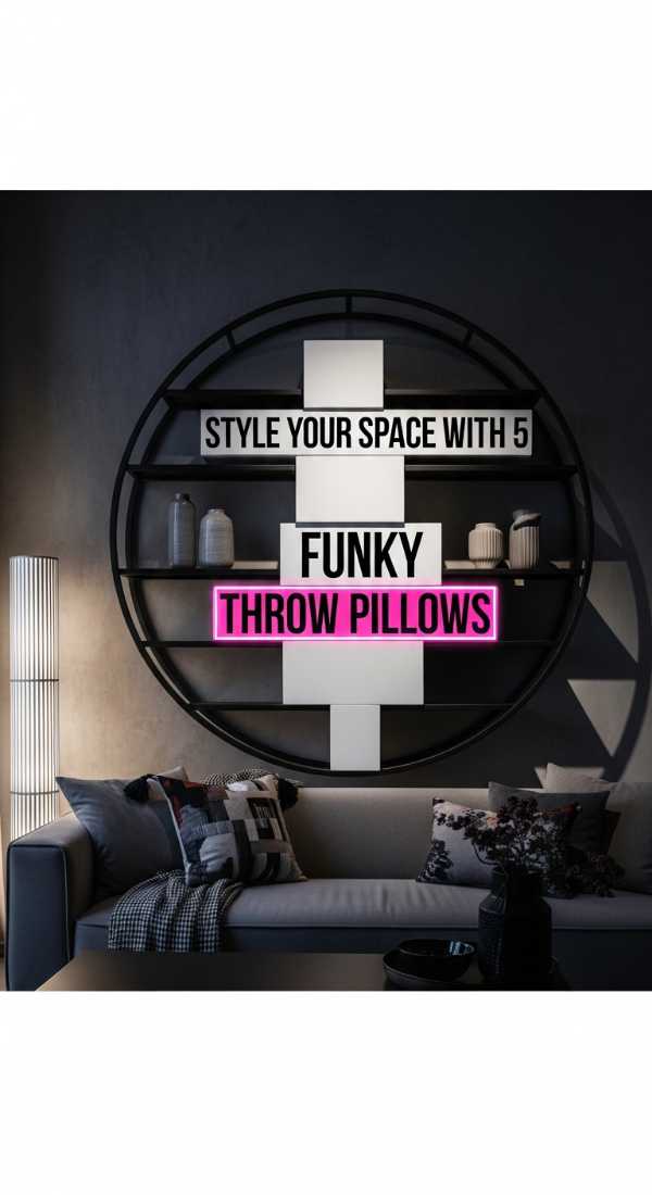 Style your space with 5 funky throw pillows