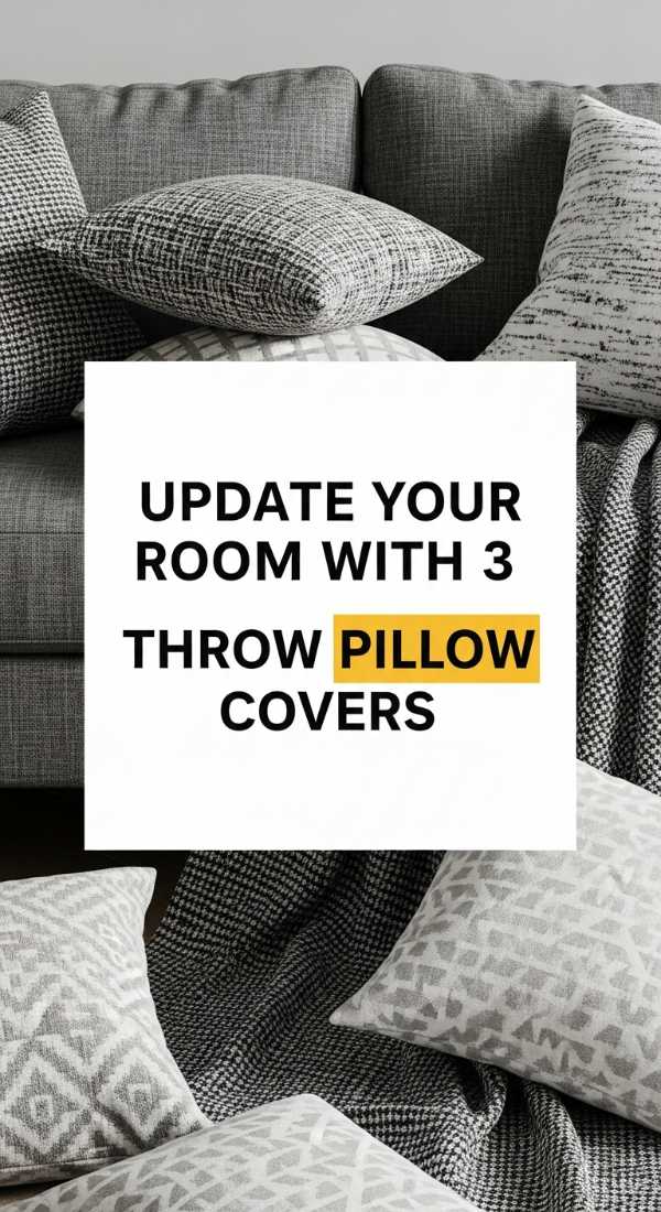 Update your room with 3 throw pillow covers ideas